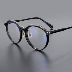 Saith Vintage Round Acetate Glasses Frame