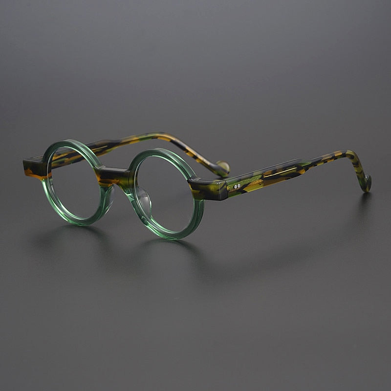 Veda Vintage Round Acetate Glasses Frame – Fomolooo