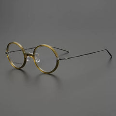 Namiyo Vintage Titanium Round Eyeglasses Frame