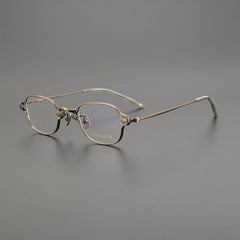 Reid Retro Rectangle Titanium Glasses Frame