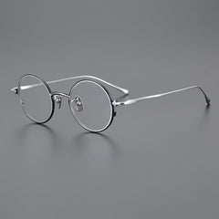 Chris Vintage Round Titanium Eyeglasses Frame