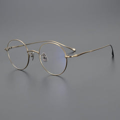 Dael Vintage Round Titanium Eyeglasses Frame