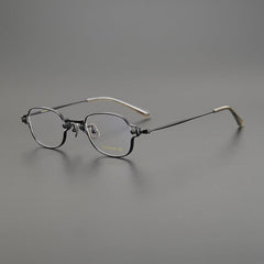 Reid Retro Rectangle Titanium Glasses Frame