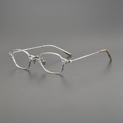 Reid Retro Rectangle Titanium Glasses Frame