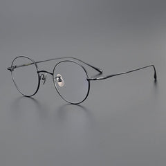 Dael Vintage Round Titanium Eyeglasses Frame