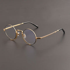 Odam Retro Round Titanium Glasses Frame