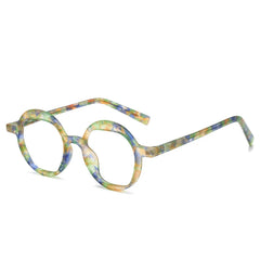 Jensen Fashion Round Glasses Frame Round Frames Southood Green Floral 