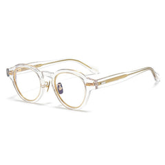 Mair Geometric Retro Acetate Glasses Frame Geometric Frames Southood Clear 