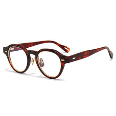 Mair Geometric Retro Acetate Glasses Frame Geometric Frames Southood Leopard 